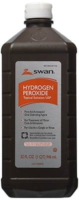 bottle of hydrogen peroxide