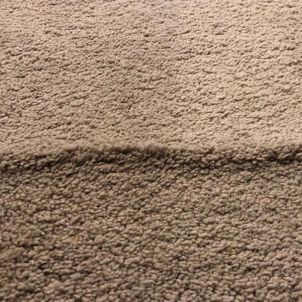 Tan wrinkled carpet