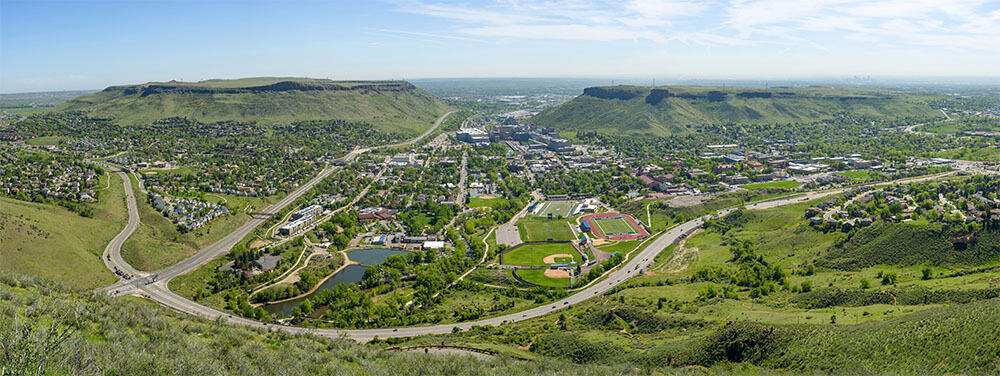 Golden Colorado landscape