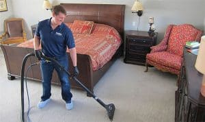 carpet cleaning bedroom