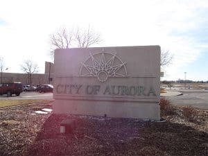 Aurora Colorado City Sign