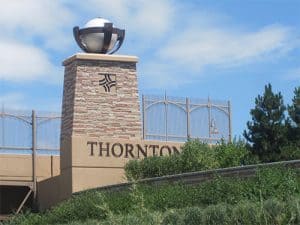 Thornton Colorado sign