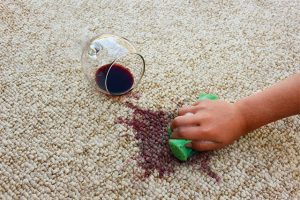 blotting grape juice stain